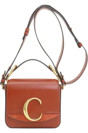 Chloé Femme, Pre-owned, Brun, Taille: ONE Size Pre-owned Cuir sacs-ports-paule