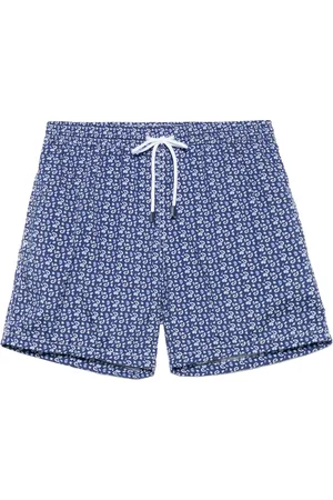 BARBA Homme, Maillots de bain, Bleu, Taille: M Short de bain en polyester avec poches latérales