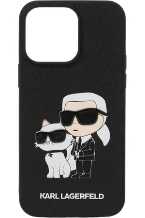 Karl Lagerfeld Homme, Accessoires, Noir, Taille: ONE Size Coque iPhone 13 Pro Max Choupette