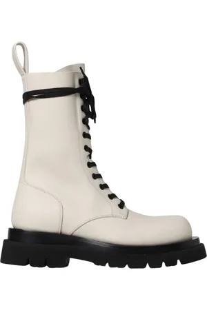 Bottega Veneta Femme, Chaussures, , Taille: 39 EU Bottes de Combat en Cuir Beurre