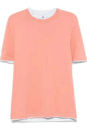 Brunello Cucinelli Homme, Tops, , Taille: L T-shirt en coton Fabriqué en Italie