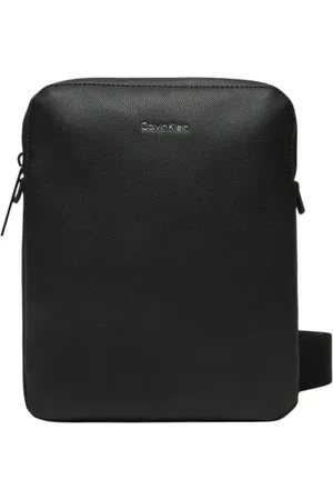 Calvin Klein Homme, Sacs, Noir, Taille: ONE Size Sac Messenger Noir Collection Printemps/Été