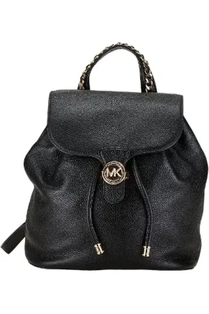 Michael Kors Femme, Pre-owned, Noir, Taille: ONE Size Pre-owned Cuir sacs-dos
