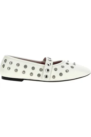 Stella McCartney Femme, Chaussures, Blanc, Taille: 36 1/2 EU Ballerines Blanches pour Femmes