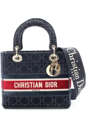 Dior Femme, Pre-owned, Bleu, Taille: ONE Size Pre-owned Toile sacs-main