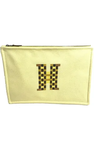 Hermès Femme, Pre-owned, Jaune, Taille: ONE Size Pre-owned Coton pochettes-minaudieres