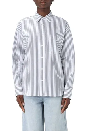 Michael Kors Femme, Blouses et Chemises, Bleu, Taille: 36 FR Chemise Bleue Élégante à Boutons Femme