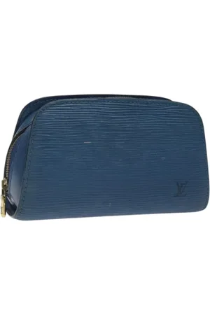 LOUIS VUITTON Femme, Pre-owned, Bleu, Taille: ONE Size Pre-owned Cuir trousses-de-toilette