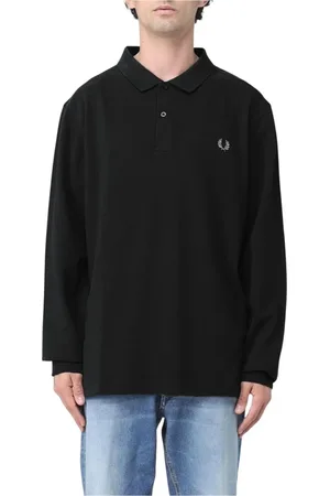 Fred Perry Homme, Tops, Noir, Taille: S Polo Bleu Classique
