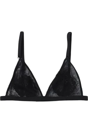 Dolce & Gabbana Femme, Sous-vêtements, Noir, Taille: 38 FR Soutien-Gorge Triangle en Dentelle Noire