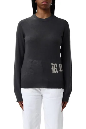 Zadig & Voltaire Femme, Pulls, Gris, Taille: 42 FR Pull en cachemire gris à col en V
