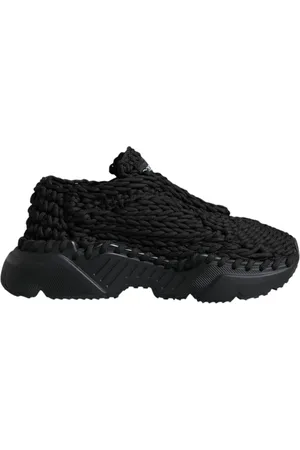 Dolce & Gabbana Femme, Chaussures, Noir, Taille: 38 EU Baskets Baskets Noires Tricotées