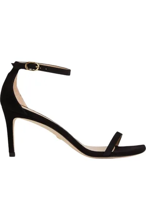 Stuart Weitzman Femme, Chaussures, Noir, Taille: 38 1/2 EU Nudistcurve 75 Sandale