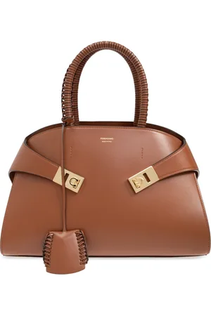 Salvatore Ferragamo Femme, Sacs, Brun, Taille: ONE Size Sac à bandoulière Hug S