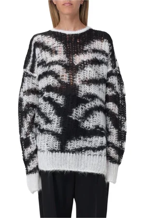 Stella McCartney Femme, Pulls, Multicolore, Taille: 36 FR Pull en Mohair Tricoté Multicolore