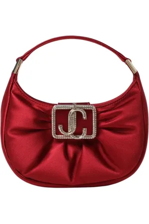 Jimmy Choo Femme, Sacs, Rouge, Taille: ONE Size Pochette en Satin Rouge