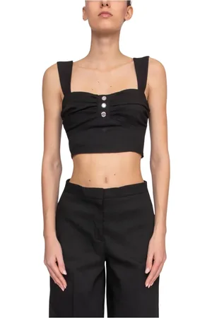 Pinko Femme, Tops, Noir, Taille: 34 FR Top Femme Noir Z99