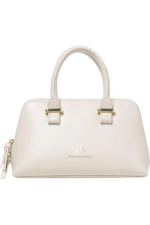 Armani Exchange Femme, Sacs, Blanc, Taille: ONE Size Sac Satchel Noir pour Femmes