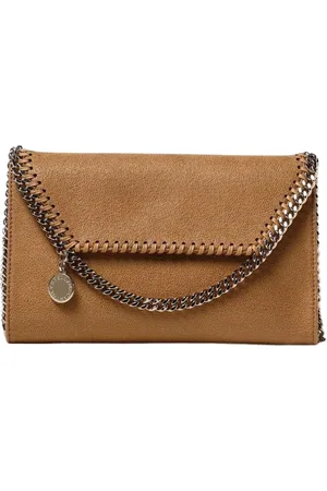 Stella McCartney Femme, Sacs, Brun, Taille: ONE Size Portefeuille à chaîne Clutch