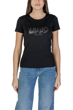 Liu Jo Femme, Tops, Noir, Taille: 40 FR T-shirt à Manches Courtes Collection Printemps/Été