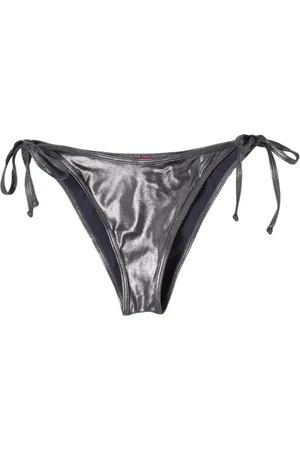 Diesel Femme, Maillots de bain, Noir, Taille: 38 FR Metallic TieSide Bikini Bottoms
