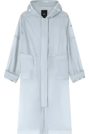 add Femme, Vestes, Bleu, Taille: 34 FR Parka À Capuche