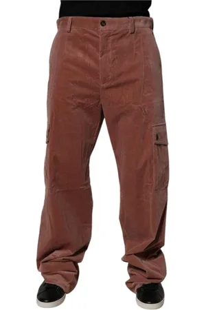 Dolce & Gabbana Homme, Pantalons, Brun, Taille: M Jean Cargo en Denim avec Détails Logo