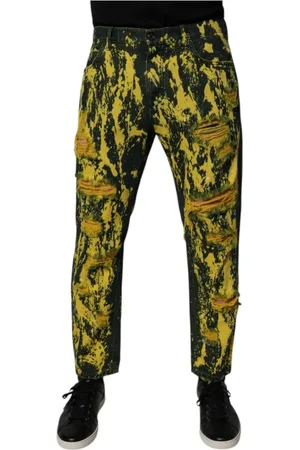 Dolce & Gabbana Homme, Jeans, Noir, Taille: M Tie Dye Skinny Denim Jeans