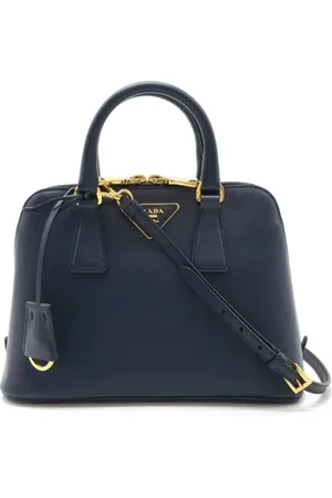Prada Femme, Pre-owned, Bleu, Taille: ONE Size Pre-owned Cuir sacs-main