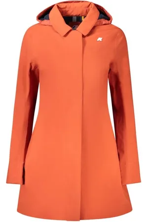 K-Way Femme, Vestes, Rouge, Taille: 38 FR Trench Coat en Polyester Rouge
