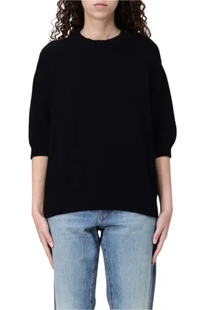 Khaite Femme, Pulls, Noir, Taille: 38 FR Gilet Cardigan en Tricot Côtelé Noir