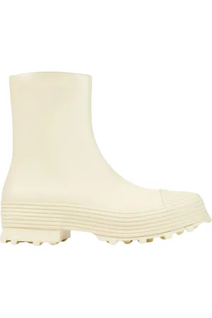 Camper Femme, Chaussures, Blanc, Taille: 38 EU Bottes Blanches à Semelle Superposée