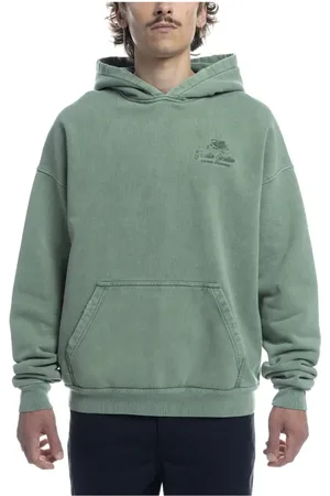 Goodies Sportive Homme, Sweatshirts et sweats à capuche, Vert, Taille: M Premium Boxy Sweat à capuche