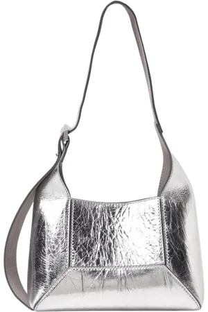Jimmy Choo Femme, Sacs, Gris, Taille: ONE Size Hobos en Cuir Métallique Diamant