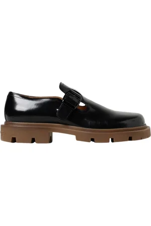 Maison Margiela Homme, Chaussures, Noir, Taille: 39 EU Chaussures Mary Jane en Cuir Noir