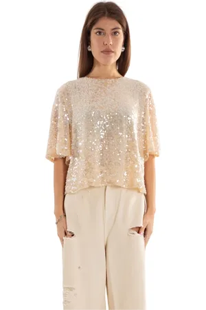 ANIYE BY Femme, Blouses et Chemises, , Taille: 40 FR T-shirt à Paillettes Rose en