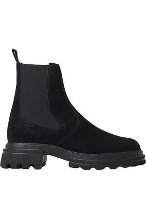 Hogan Femme, Chaussures, Noir, Taille: 36 EU Chunky Sole Chelsea Bottines
