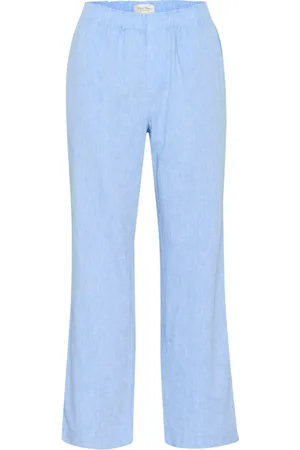 Part Two Femme, Pantalons, Bleu, Taille: 36 FR Pantalon Droit Marina Chambrey