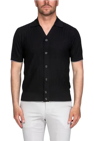 Paolo Pecora Homme, Chemises, Noir, Taille: S Chemise Homme Noire 9000