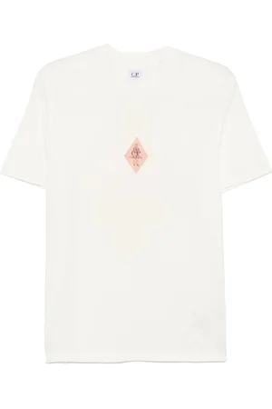 C.P. Company Homme, Tops, Blanc, Taille: M Collection de T-shirts et Polos élégants