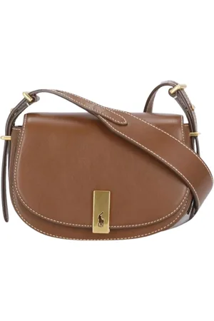 Ralph Lauren Femme, Sacs, Brun, Taille: ONE Size Sac bandoulière en cuir marron