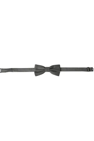Dolce & Gabbana Homme, Accessoires, Gris, Taille: ONE Size Papillon Homme Gris en Soie