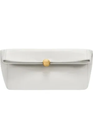 Furla Femme, Sacs, Blanc, Taille: ONE Size Élégant Sac Bandoulière en Cuir avec Chaîne