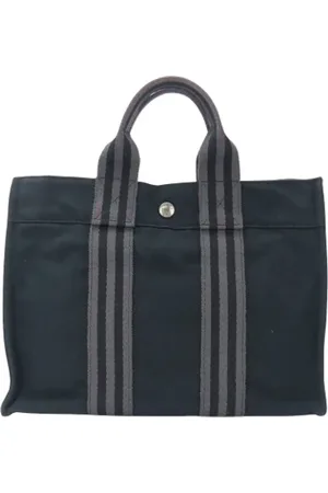 Hermès Femme, Pre-owned, Noir, Taille: ONE Size Pre-owned Coton sacs-main