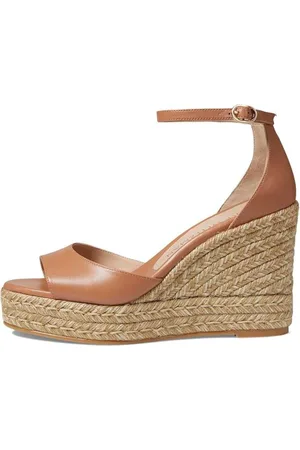 Stuart Weitzman Femme, Chaussures, Brun, Taille: 36 EU Espadrilles compensées avec Style
