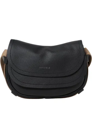 Coccinelle Femme, Sacs, Noir, Taille: ONE Size Sac bandoulière en cuir noir