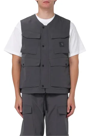 Carhartt Homme, Vestes, Noir, Taille: S Gilet MultiPocket Utility Charbon