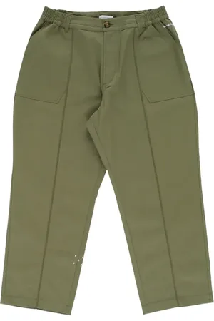 Pop Trading Company Homme, Pantalons, Vert, Taille: S Pantalon Militaire Trèfle à Quatre Feuilles