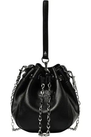 Vivienne Westwood Femme, Sacs, Noir, Taille: ONE Size Sac Mini Edgy avec Détails Orb