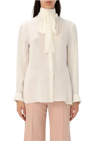 Khaite Femme, Blouses et Chemises, Blanc, Taille: 40 FR Élégante Chemisier en Soie à